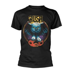 Rush Unisex Adult Owl Star T-Shirt / Black
